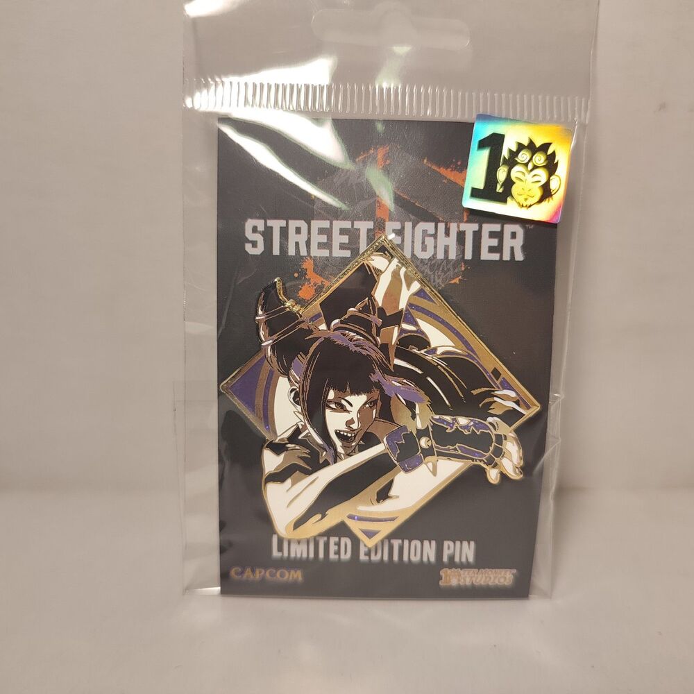 Street Fighter Juri Limited Edition Enamel Pin Official Capcom Collectible Badge